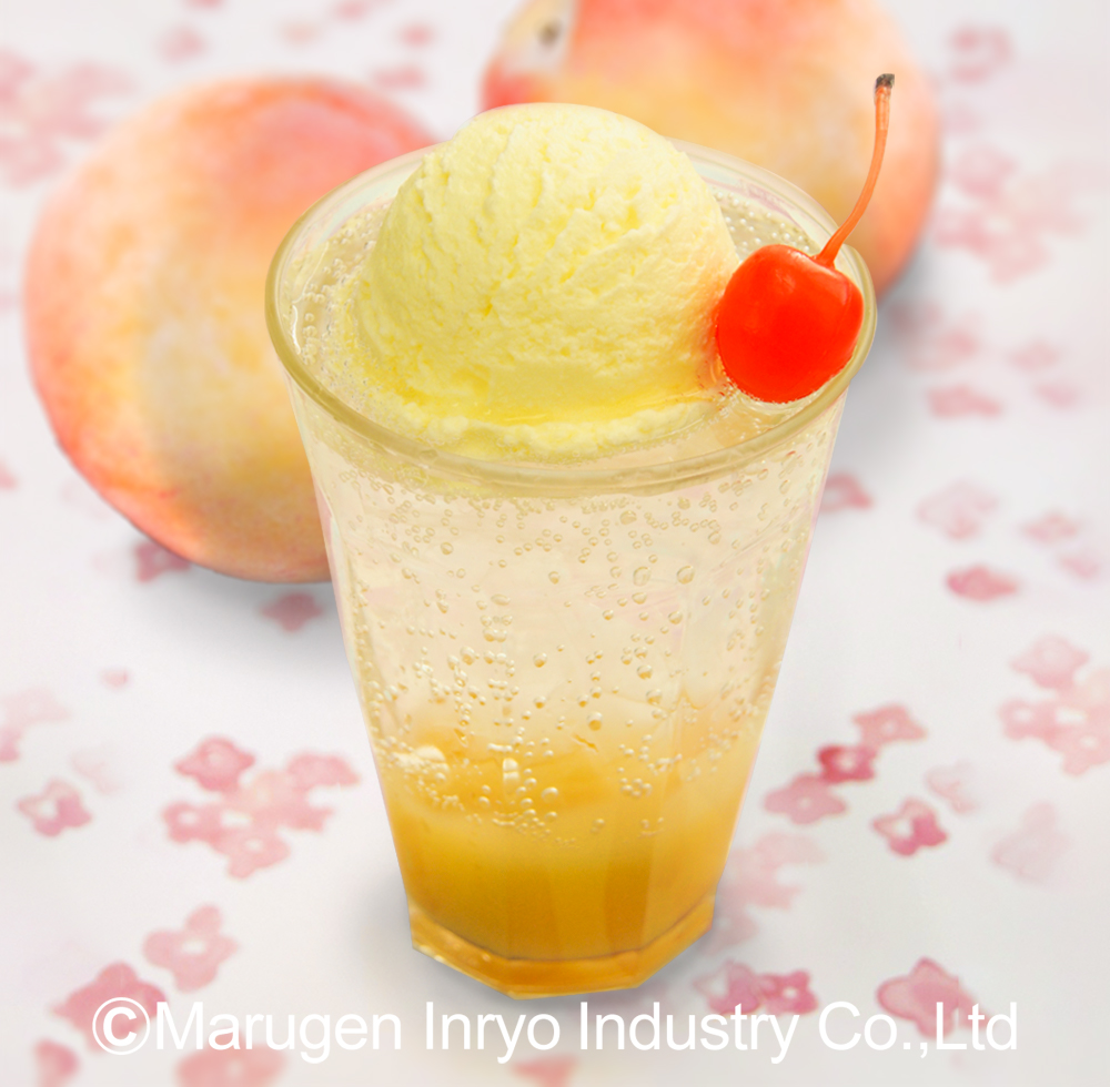 丸源飲料工業株式会社 レシピ ピーチクリームソーダ