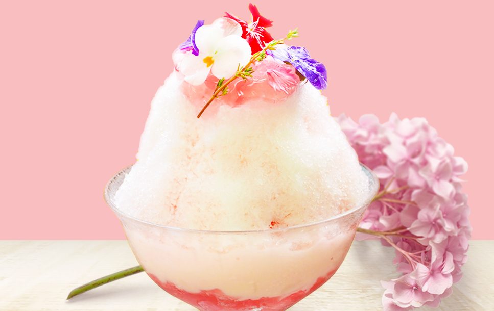 丸源飲料工業株式会社 - 【レシピ】ピーチ＆ベリーかき氷